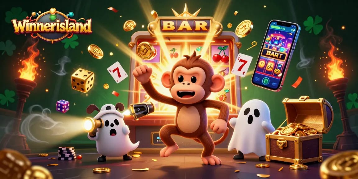 Engage with the thrilling winnerisland casino as a ghost-hunter puppy tracks a mischievous poltergeist monkey.